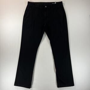 Volcom VMONTY Modern Fit Pants Mens Size 34x32 Black Chino Style With Pockets